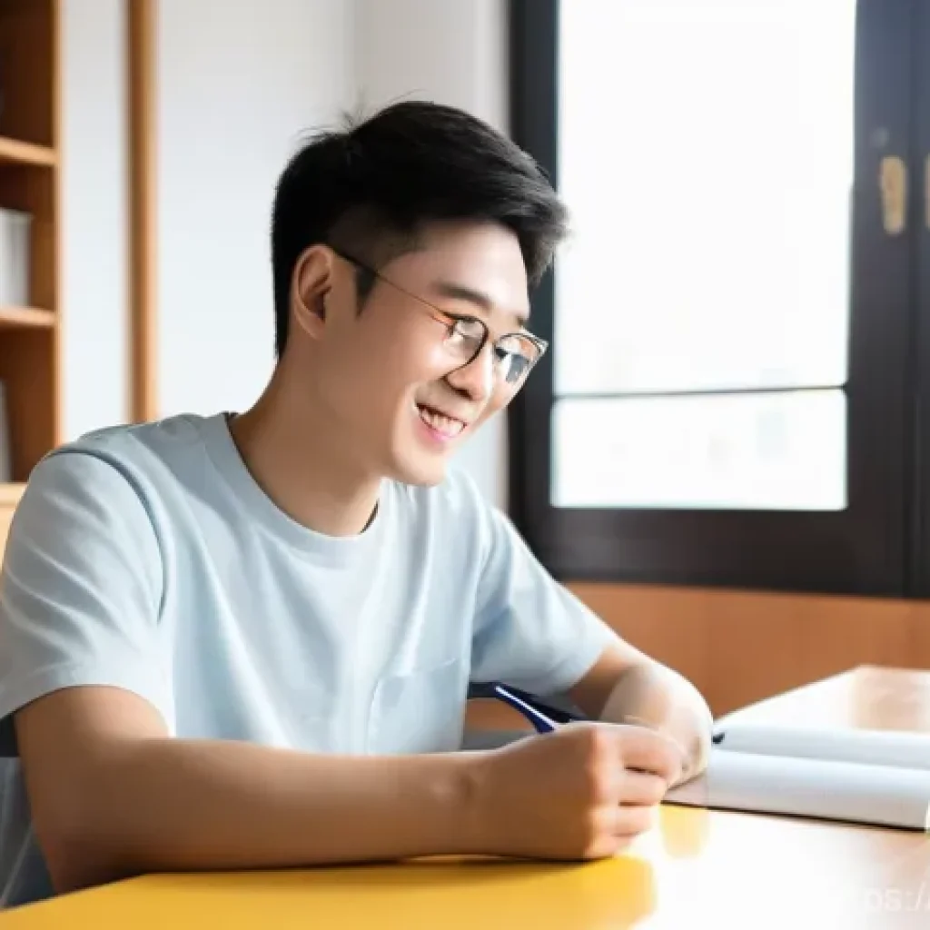 중국어 어법 정리와 활용법 - **Prompt 1: Simplicity and Clarity of Chinese Grammar**
A diverse teenager or young adult (aroun...