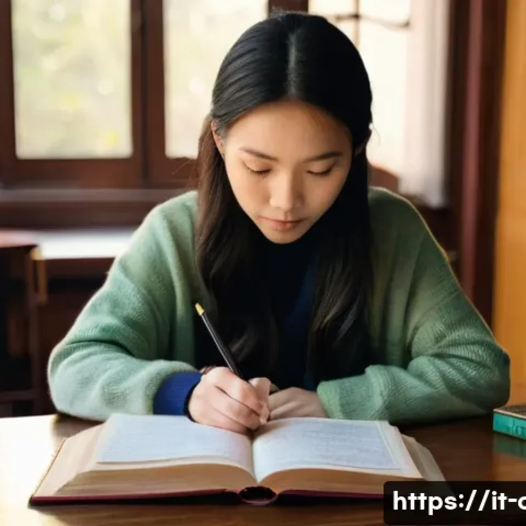 중국어 학습용 필수 문법책 - **Prompt 1: The Quest for the Ideal Grammar Book**
    A young female student, approximately 16 year...