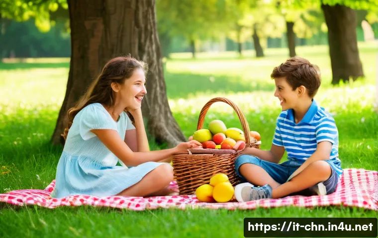 중국어 문법 쉽게 이해하기 - **Prompt 1: Joyful Family Picnic in an Italian Park**
"A vibrant, high-definition photograph of ...