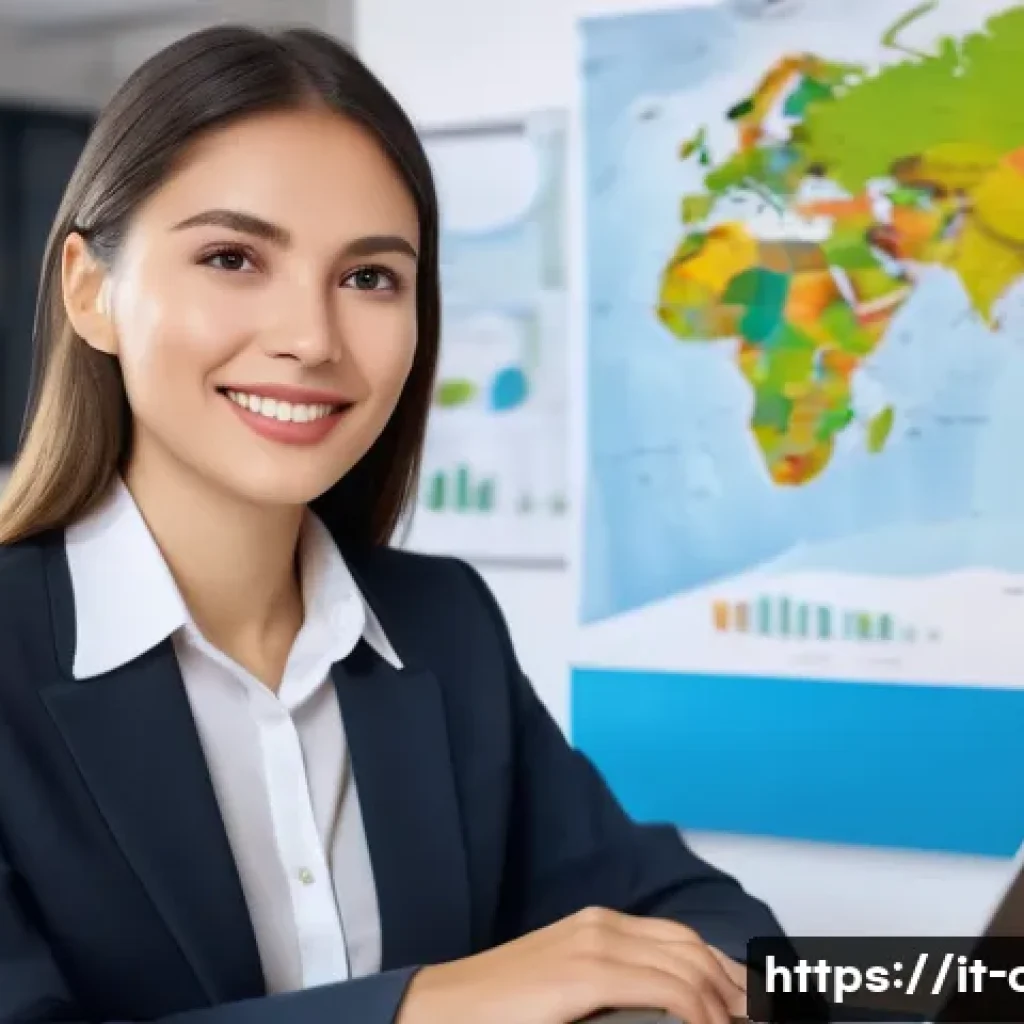 HSK 자격증 취득 후 연봉 협상 전략 - A professional office scene in Milan with a confident young Italian businesswoman dressed in smart b...