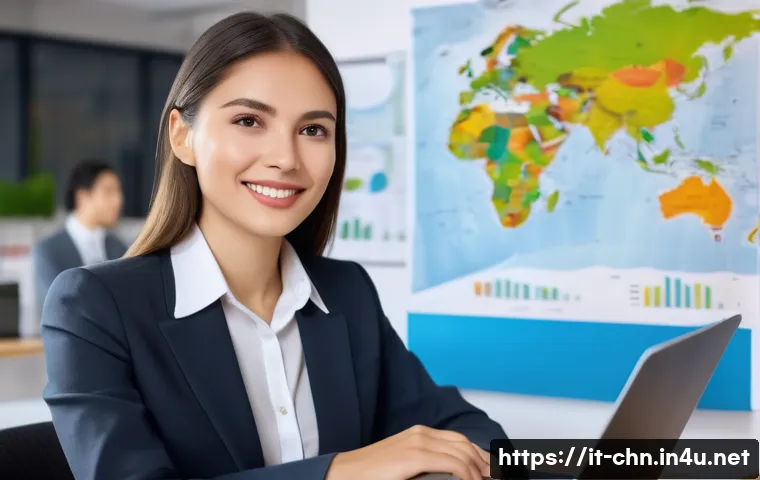 HSK 자격증 취득 후 연봉 협상 전략 - A professional office scene in Milan with a confident young Italian businesswoman dressed in smart b...